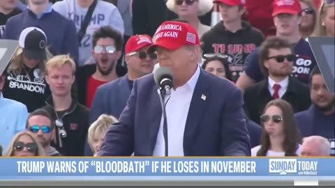 Trump says there will be a "Bloodbath" If he is no reselected