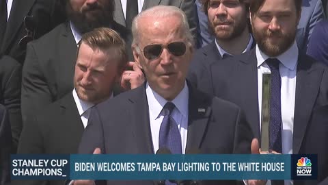 Biden Welcomes Tampa Bay Lightning To Celebrate Stanley Cup Championship