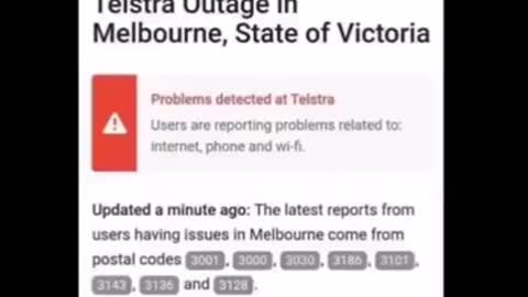 BLACKOUT TOTALE dei media in Australia - Victoria ha bloccato Internet per impedire che il mondo veda cosa sta accadendo.👎