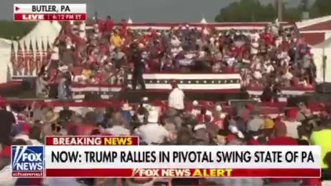 Trump appears to have been shot at during rally in Pennsylvania..