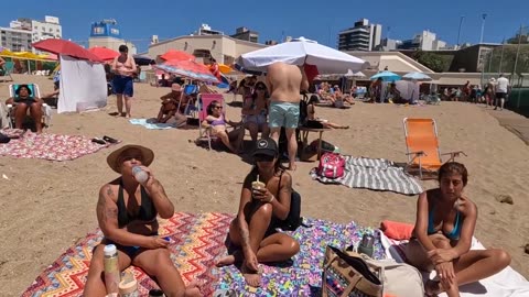 Mar Del Plata Beach A Magnificent Day in Argentina