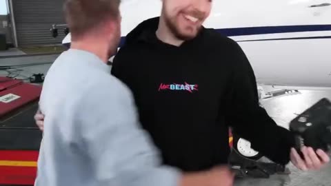 Mr beast in aeroplane ✈️ win $500000