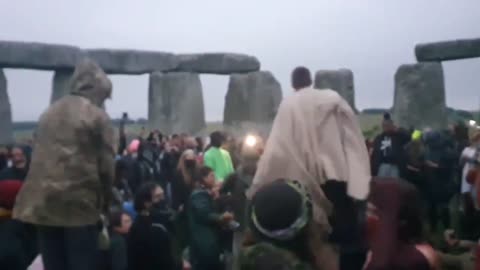 Protesters Decent On Stone Henge UK