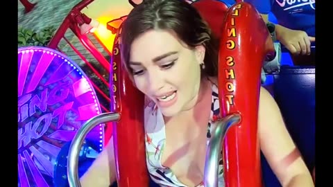 Slingshot Ride Girl Reaction #36