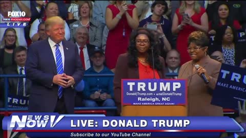 President Donald Trump meets Diamond and Silk for the first time 12/4/2015