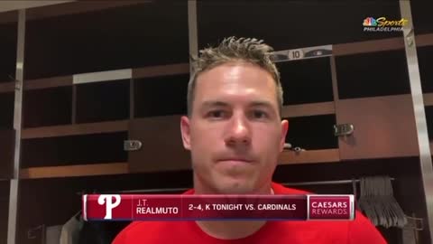 Unvaccinated Phillies’ J.T. Realmuto Responds to Canada Banning Him From Playing