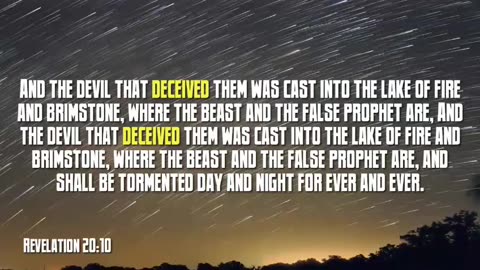 Decieved chronological order in the New Testament that contains the word "deceive."