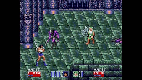 Golden Axe II Two-Player Playthrough (Wii Virtual Console)