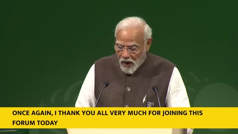 PM Modi's speech at high level event on Green Credits during COP28 Summit| English Subtitles