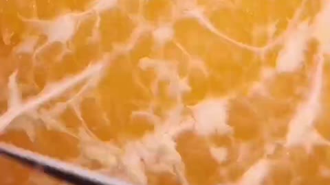 Peeling oranges is also an art.