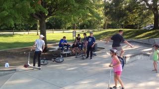 Unicycle at Skate Park