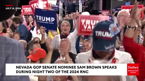 NV Senate Nominee Sam Brown Delivers 'Message Of Hope' To Republican National Convention