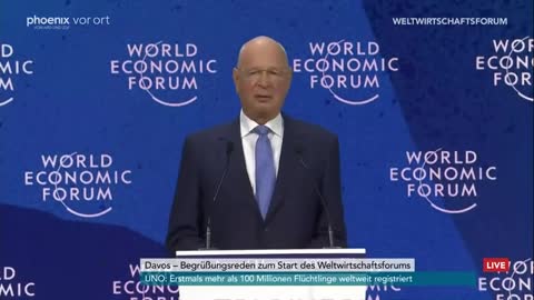 World Economic Forum Davos - Begrüßung und Rede Ignazio Cassis, Klaus Schwab May 2022