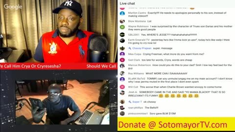 Trya TruSemen Cries To The Internet After His Son Interviews With Tommy Sotomayor [720p]