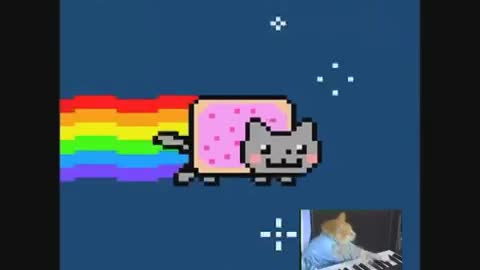 Nyan Cat ft. Keyboard Cat