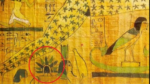 Out of Place - Egyptian God Ra in Ship LANDS ON SPHINX,