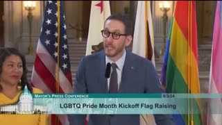 CA State Senator and groomer in chief Scott Wiener at a pride event