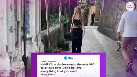 Heidi Klum responds to 'sad' claim that she eats 900 calories a day | ENTERTAIN THIS!