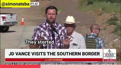 DJ Vance visited southern border, blasted Harris on the crisis.