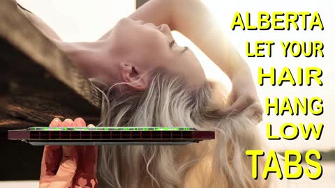 How to Play Alberta Let Your Hair Hang Low on a Tremolo Harmonica with 16 Holes