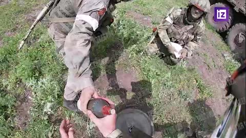 Ukraine War - The film crew of "Izvestia" filmed first-person footage