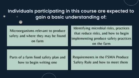 Produce Safety Alliance - Remote Grower Training Course by Cornell & Sathguru