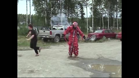 Man In Firecracker Suit Blows Up