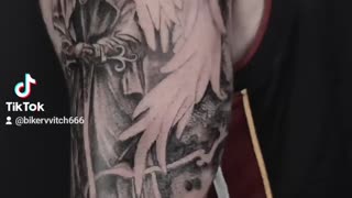 Dark Angel Warrior Tattoo Sleeve project