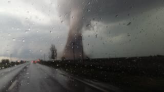 Man Gets Dangerously Close to Mammoth Tornado