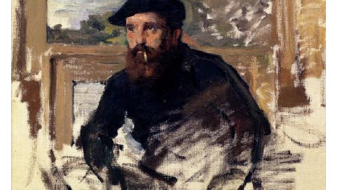 AUTORETRATO EN SU ATELIER, 1884, JEAN CLAUDE MONET