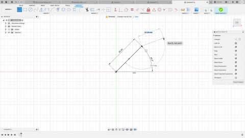 (Part.5) 2D Sketching (Basic Lines). Fusion 360 for the absolute beginner help series.