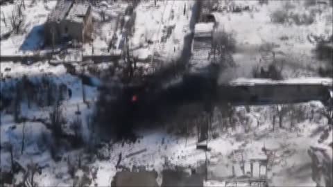 A T 72 Tank Explodes On An Anti Tank Mine Device