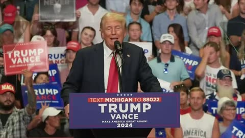 2024 Donald Trump speaks at MAGA rally in Michigan