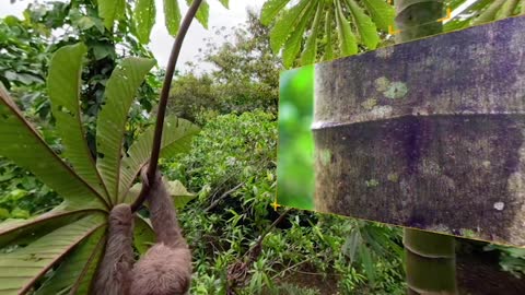 Three-Toed Sloth Survives 6m Fall From The Treetops