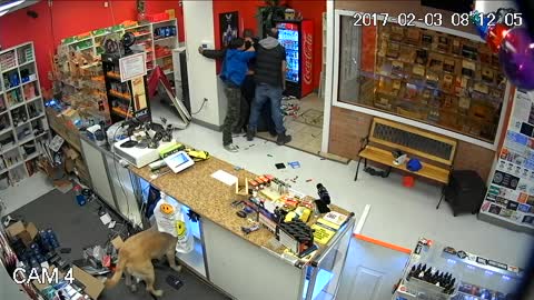 Family Fights Off Robber With Flare Gun