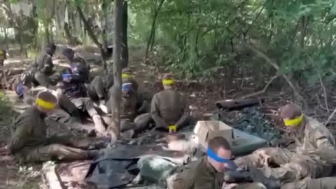 Another Large Group of Russian Conscripts Lay Down Their Weapons