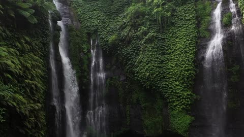 beautiful waterfall nature video.4k Ultra HD videos