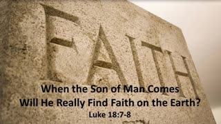 The Lion's Table - Speaking God's Word: Will He Find Faith?