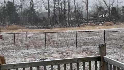 8 AM snow in SW TN - First Rumble Video!