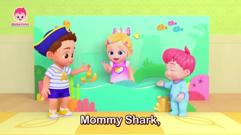 🦈 Shark Finger Family | Baby Shark Doo Doo Doo | Bebefinn Best Songs and Nursery Rhymes