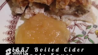 1887 Thanksgiving Dinner: Squab Pie, Boiled Cider Apple Sauce, Maryland Rolls
