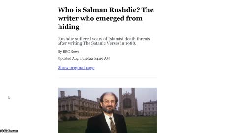 Rushdie fakery