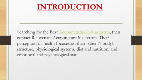 Best Acupuncturist in Masterton