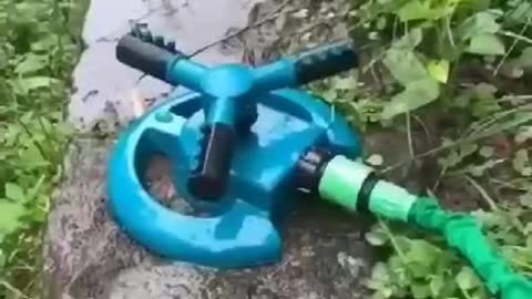 Lukzer 3 Arm Sprinkler for Watering Garden Lawn Yard Irrigation System #gardengadgets #shortsviral