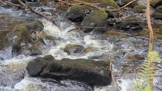 Rushing water