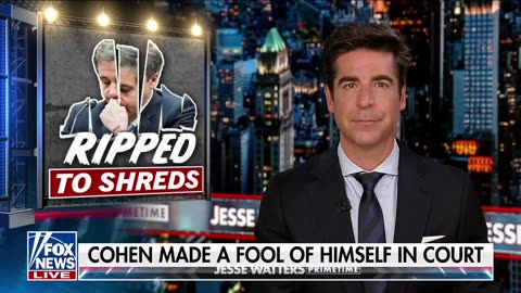 Fox's Jesse Watters on Trump Trial: Michael Cohen Was 'Ripped to Shreds'