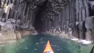 Fingal's Cave is a sea cave on the uninhabited island of Staffa