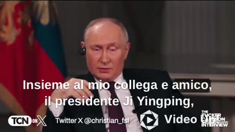 Intervista del giornalista Americano Tucker Carlson al presidente Russo Vladimir Putin