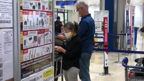 Manila airport in the Philippines