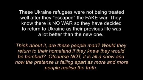 WHAT WAR? ask the Ukrainians now headed back home WHEN they realised it was FAKE NEWS